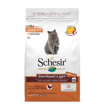 Schesir Sterilized & Light, kurczak - 2 x 1,5 kg