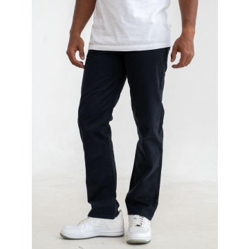 Spodnie Jeansowe Męskie Czarne Royal Blue Fake Zipped Pocket