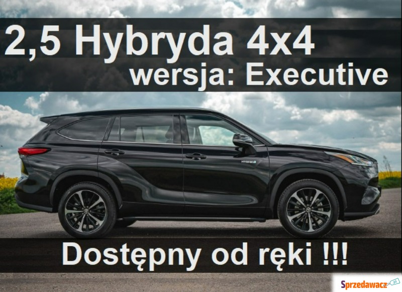 Toyota Highlander  SUV 2023,  2.5 hybryda - Na sprzedaż za 273 500 zł - Szczecinek