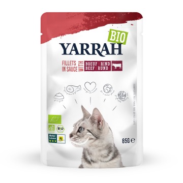 Yarrah Bio, Filety w sosie, 14 x 85 g - Biowołowina