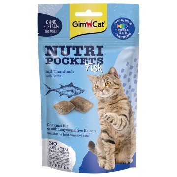 GimCat Nutri Pockets Fish - Z tuńczykiem, 60 g