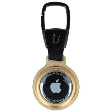 Etui Bizon Case Locator Magnetic do Apple AirTag, złote