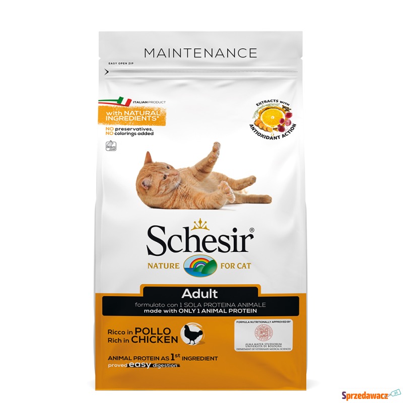 Schesir Adult Maintenance, kurczak - 1,5 kg - Karmy dla kotów - Słupsk