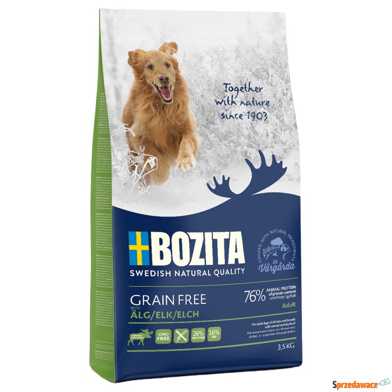 Bozita Grain Free, łoś - 3,5 kg - Karmy dla psów - Legnica