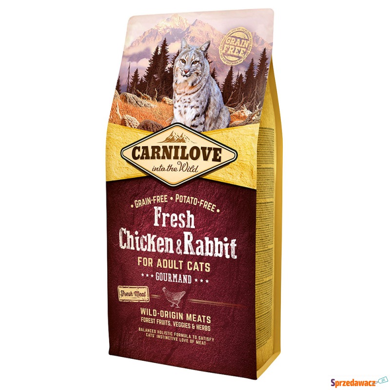 Carnilove Fresh Adult, kurczak z królikiem - 2... - Karmy dla kotów - Radom
