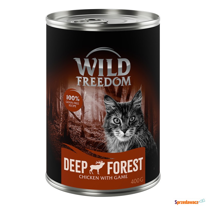 Wild Freedom Adult, 6 x 400 g - bez zbóż -  Deep... - Karmy dla kotów - Legnica