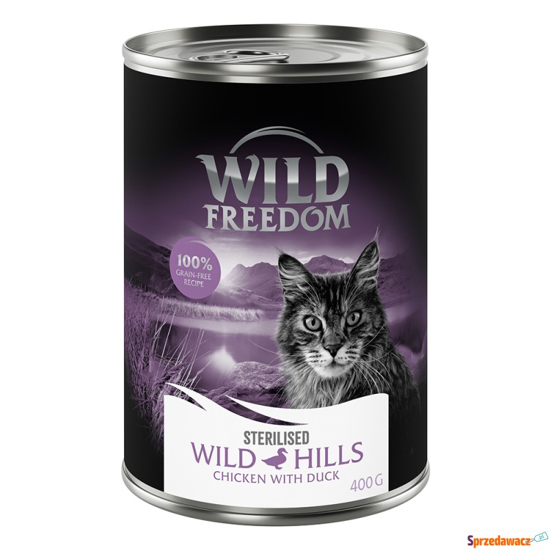 Wild Freedom Adult Sterilised, 6 x 400 g - bez... - Karmy dla kotów - Głogów