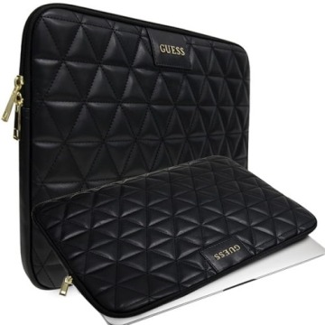 Etui do laptopa do 13'' Guess Sleeve Quilted, czarne