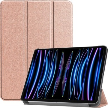 Etui Bizon Case Tab Croc do Apple iPad Pro 11 2022/2021/2020/2018, różowozłote