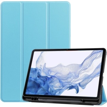 Etui Bizon Case Tab Lizard do Galaxy Tab S8 / S7, błękitne