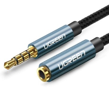 Kabel / adapter Ugreen AUX 3,5 mm mini jack 1m, niebieski