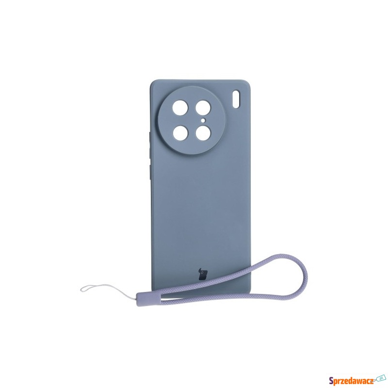 Etui Bizon Case Silicone Sq do VIVO X90 Pro, szare - Etui na telefon - Nysa