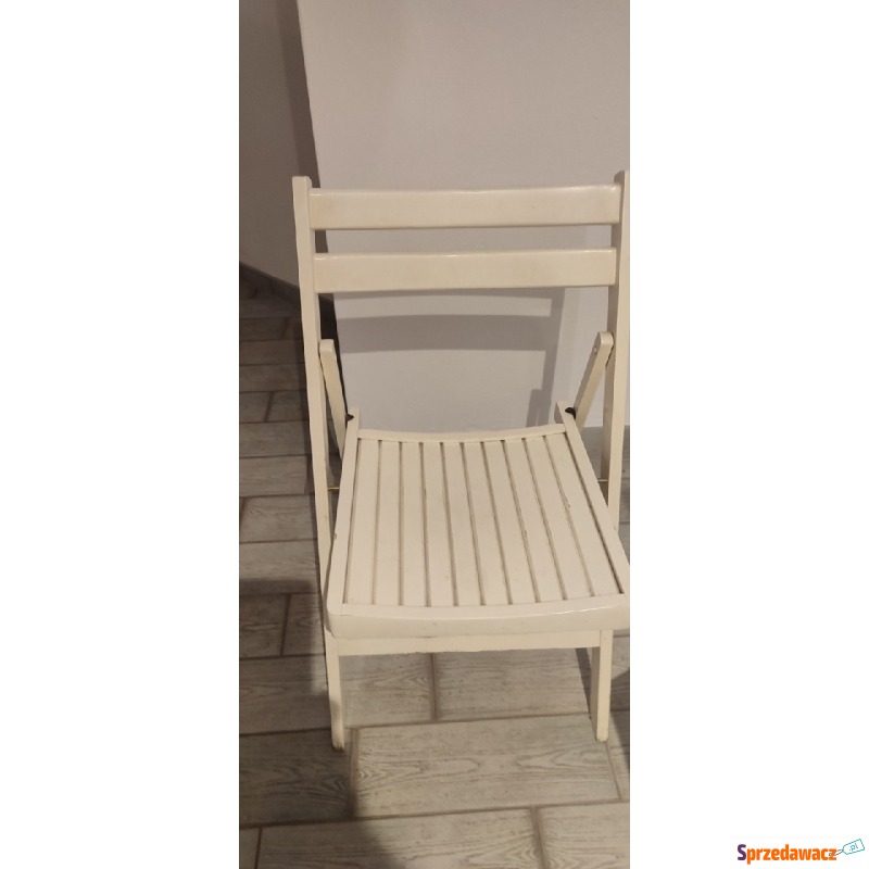 Sprzedam krzesła białe - Krzesła kuchenne - Kozienice