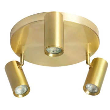 Lampa punktowa Sufitowa Złota Abruzzo Christiano 3xGU10 30cm ABR-LPC-Z-3XGU10