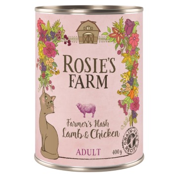 Rosie's Farm Adult, 6 x 400 g - Jagnięcina i kurczak