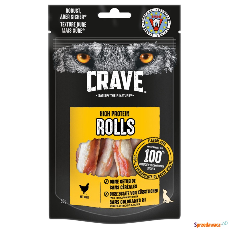 Crave Maxi High Protein Rolls - Kurczak, 50 g - Przysmaki dla psów - Szczecin