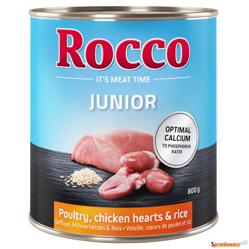 Korzystny pakiet Rocco Junior, 12 x 800 g - Drób... - Karmy dla psów - Czechowice-Dziedzice