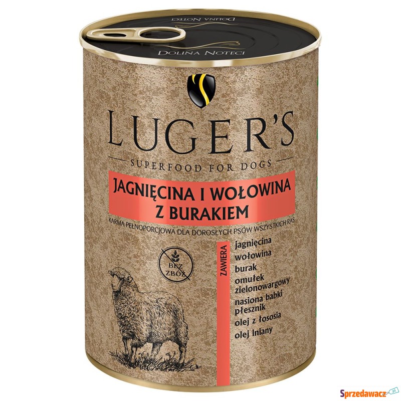 Luger's, karma mokra, 12 x 400 g - Jagnięcina... - Karmy dla psów - Piotrków Trybunalski