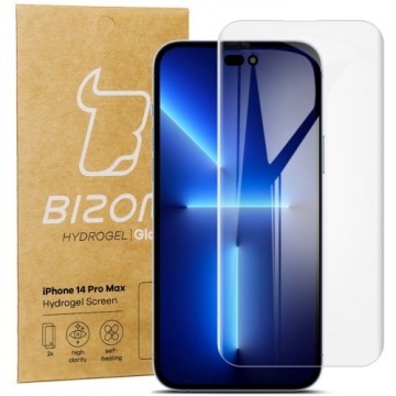Folia hydrożelowa na ekran Bizon Glass Hydrogel dla iPhone 14 Pro Max, 2 sztuki