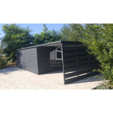 Garaż Blaszany 6m x 6m - wiata 3m - spad tył -... - Garaże i wiaty - Opole - zdjęcie 8