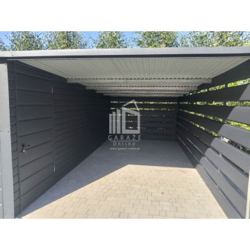 Garaż Blaszany 6m x 6m - wiata 3m - spad tył -... - Garaże i wiaty - Opole - zdjęcie 10