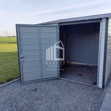 Schowek Domek Ogrodowy 3x3 + wiata 1,5m dach... - Altany, domki, namioty - Kielce - zdjęcie 6