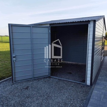 Schowek Domek Ogrodowy 3x3 + wiata 1,5m dach... - Altany, domki, namioty - Kielce - zdjęcie 3