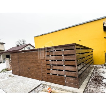 Garaż Blaszany 5x6 + wiata 2x6 Brama uchylna... - Garaże i wiaty - Leszno - zdjęcie 7