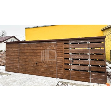 Garaż Blaszany 5x6 + wiata 2x6 Brama uchylna... - Garaże i wiaty - Leszno - zdjęcie 6
