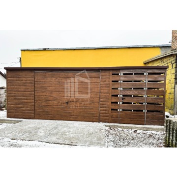 Garaż Blaszany 5x6 + wiata 2x6 Brama uchylna... - Garaże i wiaty - Leszno - zdjęcie 3