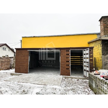 Garaż Blaszany 5x6 + wiata 2x6 Brama uchylna... - Garaże i wiaty - Leszno - zdjęcie 2