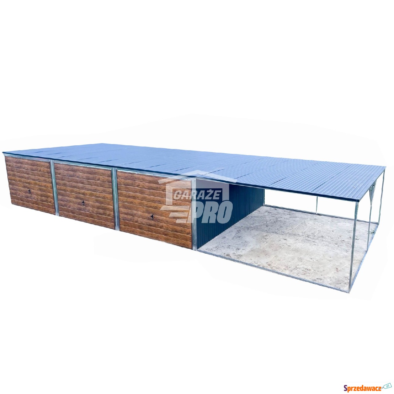 Garaż blaszany 9x6 + wiata 3x6...