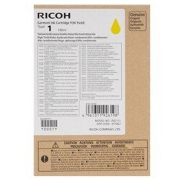 Tusz Oryginalny Ricoh Garment Type 1 (100ml) (257077) (Żółty) - DARMOWA DOSTAWA w 24h