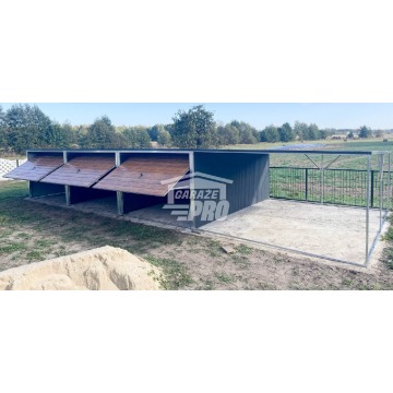 Garaż blaszany 9x6 + wiata 3x6 3x Brama uchylna... - Garaże i wiaty - Tczew - zdjęcie 9