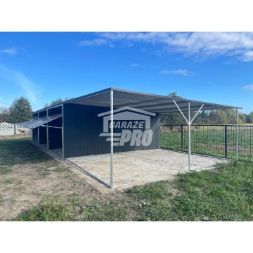 Garaż blaszany 9x6 + wiata 3x6 3x Brama uchylna... - Garaże i wiaty - Tczew - zdjęcie 5