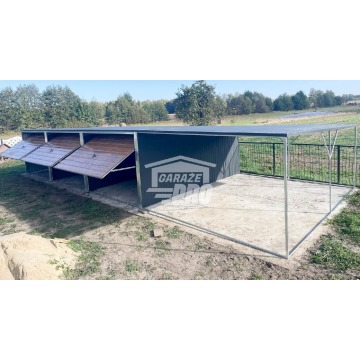 Garaż blaszany 9x6 + wiata 3x6 3x Brama uchylna... - Garaże i wiaty - Tczew - zdjęcie 7