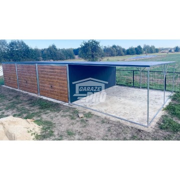 Garaż blaszany 9x6 + wiata 3x6 3x Brama uchylna... - Garaże i wiaty - Tczew - zdjęcie 14