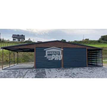 Garaż blaszany 6x6 + 2x wiata 3x6 2x Brama u... - Garaże i wiaty - Lubin - zdjęcie 3