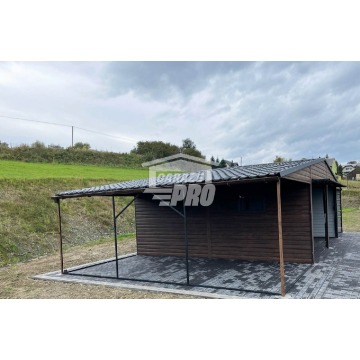 Garaż blaszany 6x6 + 2x wiata 3x6 2x Brama u... - Garaże i wiaty - Lubin - zdjęcie 2