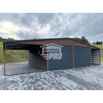 Garaż blaszany 6x6 + 2x wiata 3x6 2x Brama u... - Garaże i wiaty - Lubin - zdjęcie 4