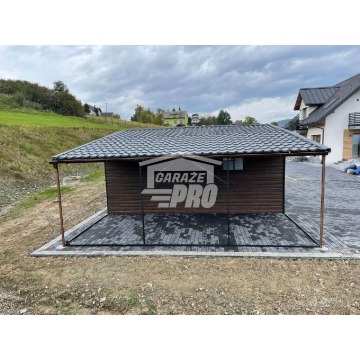 Garaż blaszany 6x6 + 2x wiata 3x6 2x Brama u... - Garaże i wiaty - Lubin - zdjęcie 5