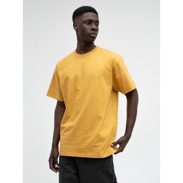Koszulka Z Krótkim Rękawem Carhartt WIP Chase Ciemna Żółta / Złota