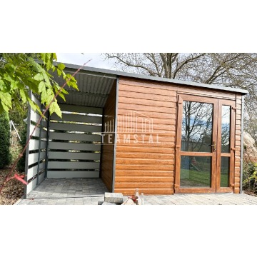 SCHOWEK - Domek Ogrodowy 2,5m x 2m + wiata 1,3m... - Garaże i wiaty - Żnin - zdjęcie 4
