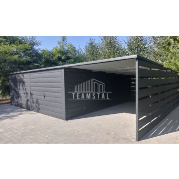 GARAŻ Blaszany 6m x 6m - wiata 3m - spad tył -... - Garaże i wiaty - Toruń - zdjęcie 4