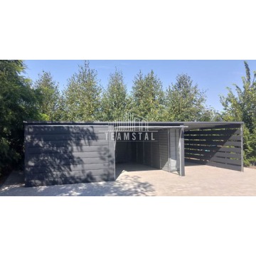 GARAŻ Blaszany 6m x 6m - wiata 3m - spad tył -... - Garaże i wiaty - Toruń - zdjęcie 3