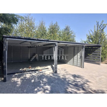 GARAŻ Blaszany 6m x 6m - wiata 3m - spad tył -... - Garaże i wiaty - Toruń - zdjęcie 9