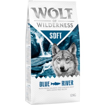 Wolf of Wilderness „Soft – Blue River”, łosoś - 12 kg