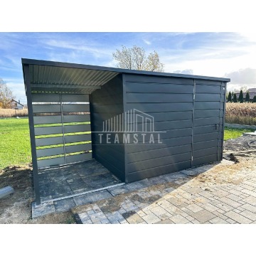 Domek Ogrodowy - Schowek 3x2 + wiata 1,5x2 - okno... - Garaże i wiaty - Piła - zdjęcie 9