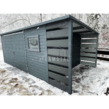 Domek Ogrodowy - Schowek Blaszany 4x4 - okno -... - Garaże i wiaty - Szczecin - zdjęcie 8