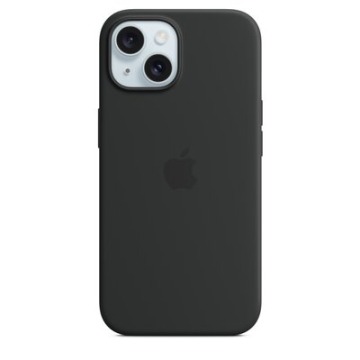 Etui Apple silikonowe z MagSafe do iPhone 15 czarne